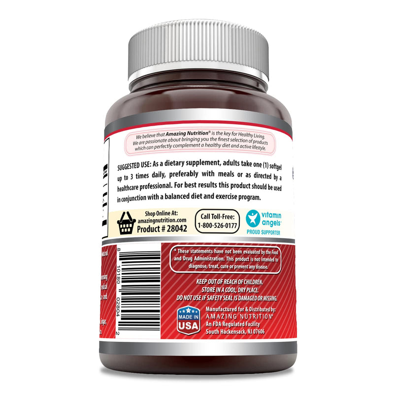 [Australia] - Amazing Formulas CLA | Conjugated Linoleic Acid Supplement | 1250 Mg | Softgels | Non-GMO | Gluten-Free | Made in USA (120 Count) 120 Count 