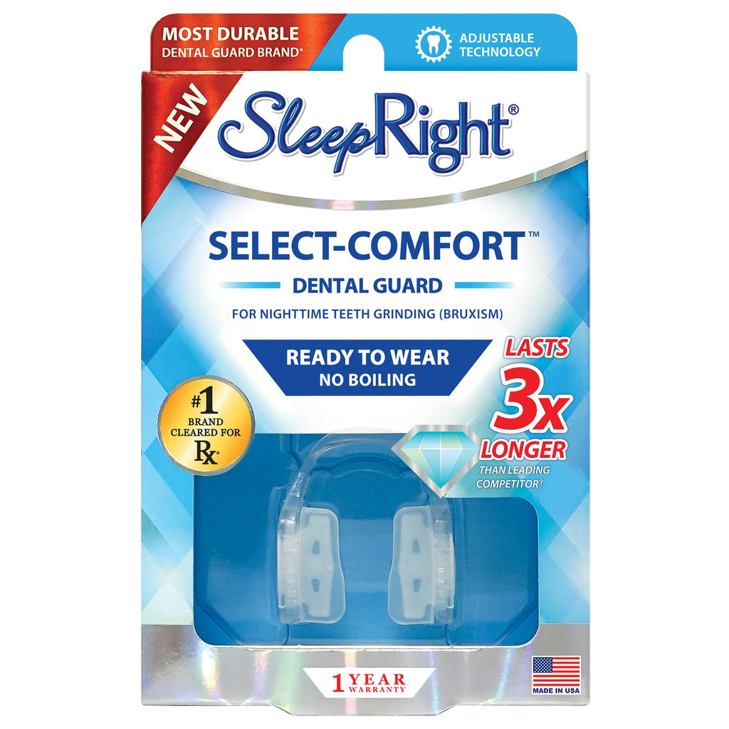 SleepRight Select-Comfort Dental Guard (New Version) - Sleeping Teeth Guard – Mouth Guard to Prevent Teeth Grinding