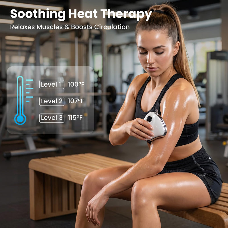 Heated Muscle Scraper Tool, Fascia Massage Scraper Tool, Electric Fascia Knife For Gua Sha, Lymphatic Drainage, And Accelerated Muscle Recovery, Fascia Release Tools For Abdomen, Arms, Waist, And Legs