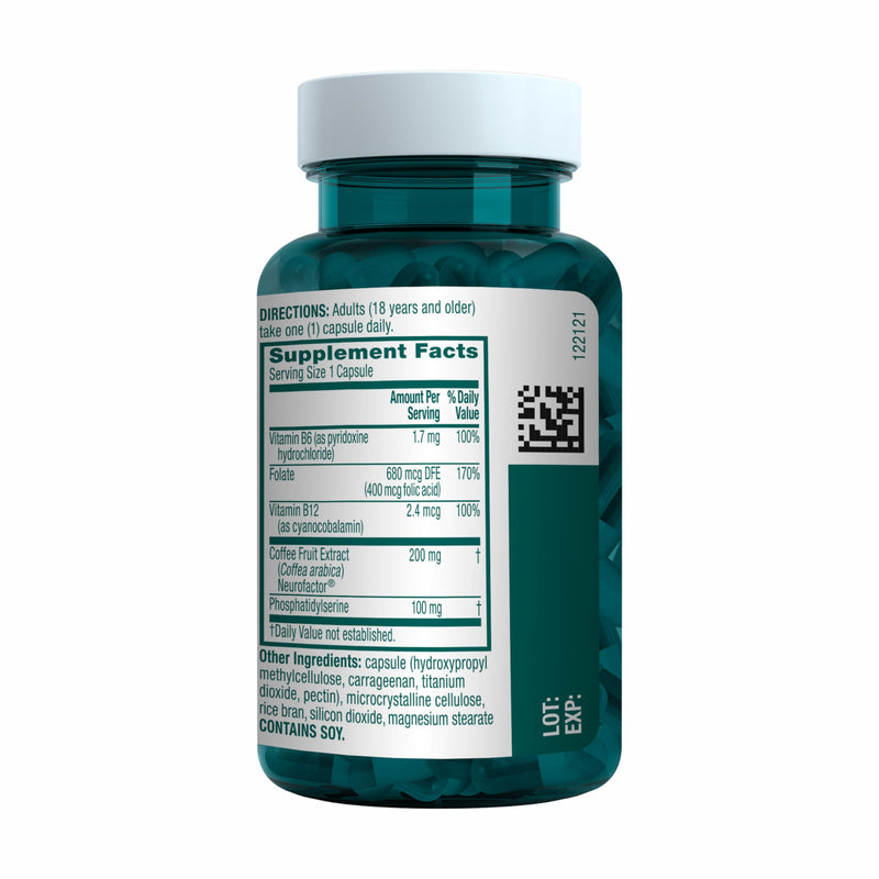 NEURIVA Plus Brain Supplements for Memory and Focus, Clinically Tested Nootropics Neurofactor and Phosphatidylserine, with Vitamin B12, Vitamin B6 and Folic Acid, 30 Count Capsules | Brain Supplements for Memory and Focus, Phosphatidylserine, Vitamin B...