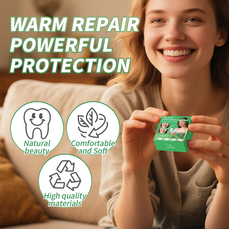 [Australia] - Temporary Veneers Kit for Women and Men, Tooth Replacement Kit, Nature and Comfortable (1 Count (Pack of 1), Natural)-FF01 