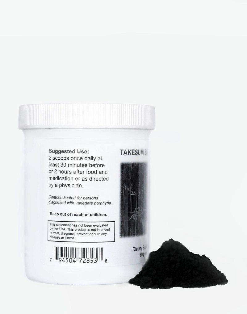 [Australia] - Supreme Nutrition Takesumi, Pure 60 Grams Activated Bamboo Charcoal Powder 
