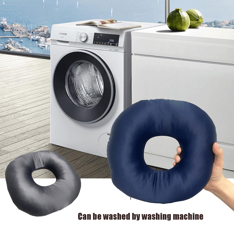 Ear Piercing Pillow for Side Sleepers，Donut Pillow with Ear Hole Ear Covers for Sleeping ，Pillow with arm Hole，Ear Guard Pillow for Ear Pain Ear Pressure (Pink- Silky Satin) Pink- Silky Satin