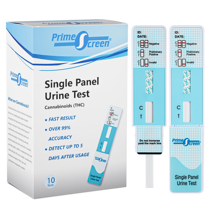 [Australia] - Prime Screen 10x THC urine test drug test THC test 50 ng/mL rapid drug test for cannabis marijuana hashish 