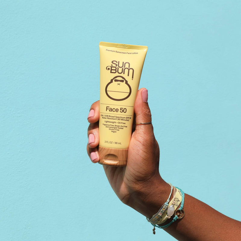 [Australia] - Sun Bum Original SPF 50 Sunscreen Face Lotion | Vegan and Hawaii 104 Reef Act Compliant (Octinoxate & Oxybenzone Free) Broad Spectrum Fragrance-Free Moisturizing UVA/UVB, with Vitamin E|3oz 3 Fl Oz (Pack of 1) 