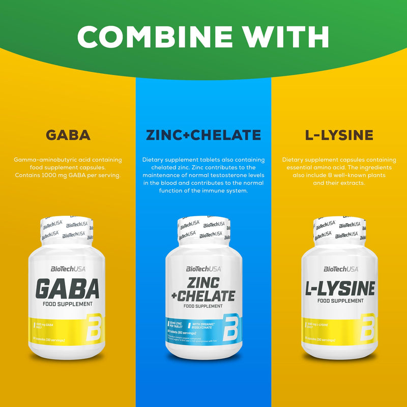 BioTechUSA GH | Hormone Regulator | with Amino Acids & Vitamin B6 | Boost Growth Hormone | Build Muscle | Reduce Fat | 120 Capsules