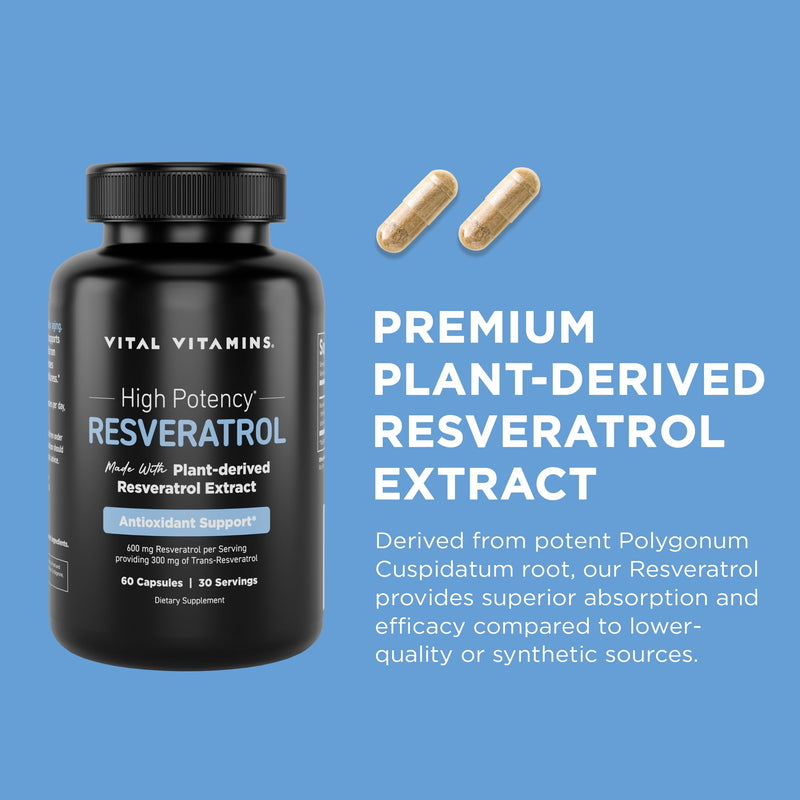 Vital Vitamins Multi Collagen Complex Plus Capsules + Resveratrol Capsules