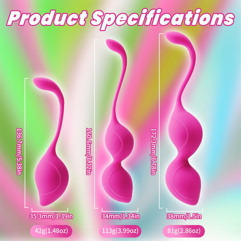 [Australia] - Kegel Tightener Balls: for Vaginal Tightening Ben was Balls for Women Pelvic Floor Muscle Strengthening Kegel Weights Ben Wa Balls Set Kegel Balls Set for Women Tightening Exercise Beginners Advanced 