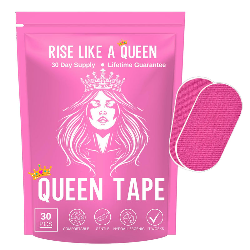 Queen Pink Tape (30 Count) Soft, Latex-Free, Athlethic, Sports, Grip Tape, Comfortable, Lifts Away Cleanly, Easy Removal Tape