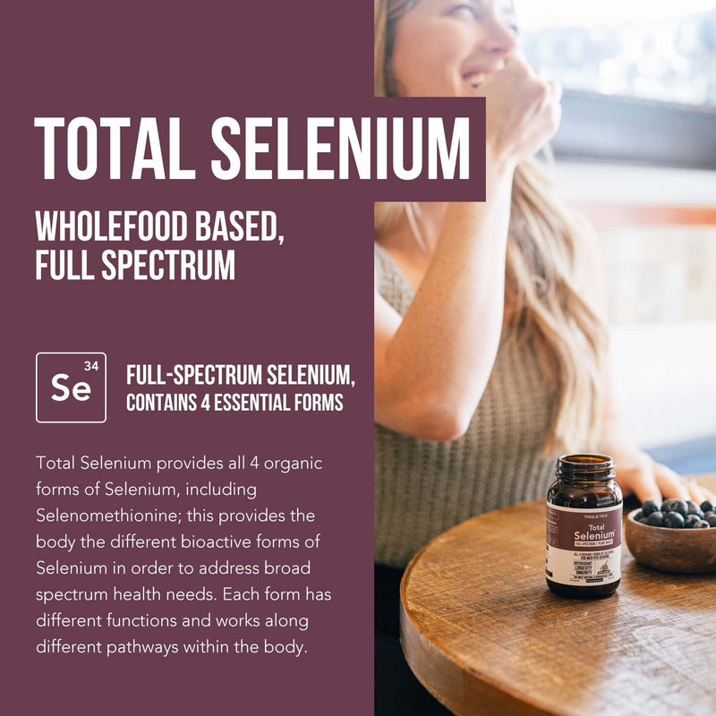 [Australia] - Total Selenium - 200 mcg, Plant-Based Selenium - Full Spectrum, Contains 4 Essential Organic Forms of Selenium Including Selenomethionine - Derived from Garlic - 60 Capsules 
