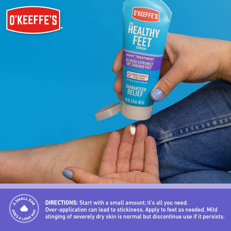 [Australia] - O'Keeffe's Working Hands Night Treatment Hand Cream and Healthy Feet Night Treatment Foot Cream, 7 Ounce Tube 