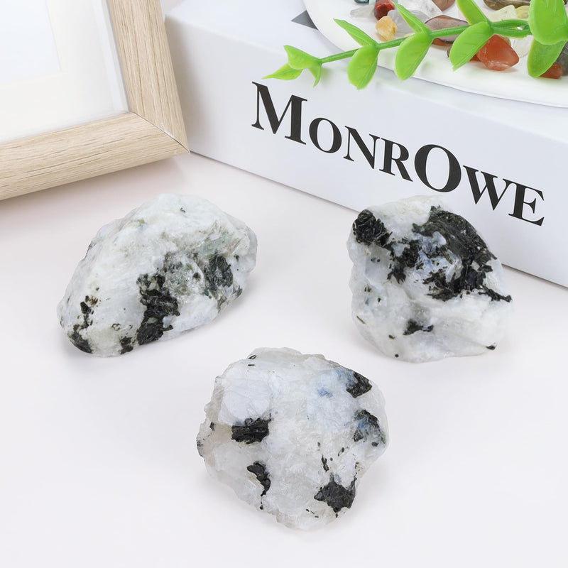 [Australia] - XIANNVXI Moonstone 1.8-2.2" Large Raw Crystals and Healing Stones Natural Rough Crystal Rocks for Decor Gifts Tumbling Cabbing Polishing Fountain Rocks 1PCS 