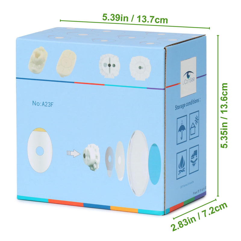 [Australia] - 1000pcs Optical Lens Edging Anti-Slip Sticks Eyeglasses Lens Edging Adhesive Blocking Pads 0.71x1.14inch 0.71x1.14 Inch 