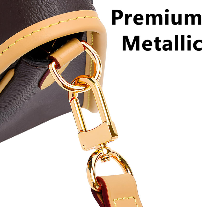 Vachetta Leather Shoulder Strap Adjustable Crossbody Replacement for Speedy Handbags(Width:0.6in-Beeswax) Adjustable-Width:0.6in-Beeswax