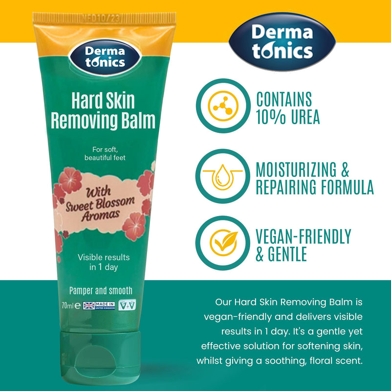 [Australia] - Dermatonics 10% Urea Callus Removing Cream – Removes Hard Skin, Moisturizes and Rehydrates Racked, Rough, Dead and Dry Skin – for Feet, Elbows, and Hands, 2.37 fl oz. Tube, 3 Pack 2.37 Fl Oz (Pack of 3) 