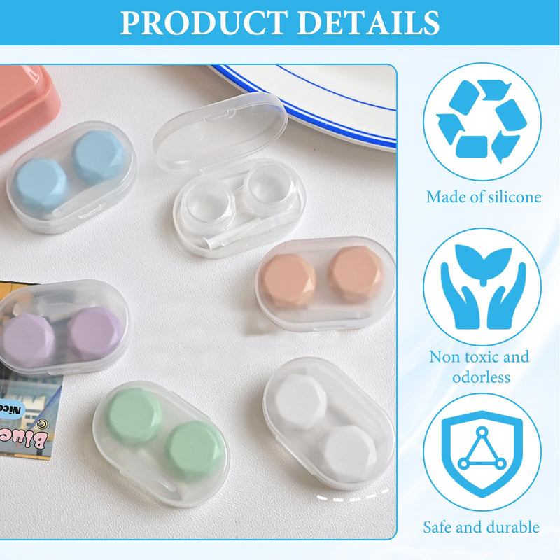 [Australia] - Celiodd Contact Lens Insertion Aid, Pack of 6 Contact Lens Removers, Contact Lens Suckers, Color Contact Lens Container, Plastic Contact Lens Container with Tweezers and Suction Cups Supplied (6 Colors) 