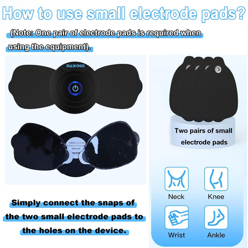 12 Modes Wireless TENS Unit Muscle Stimulator for Pain Relief | App-Controlled TENS Machine, Dual Channel, Independent Control, 20 Intensity Levels, Shoulder, Neck Pain Relief, 8 PCS Pads