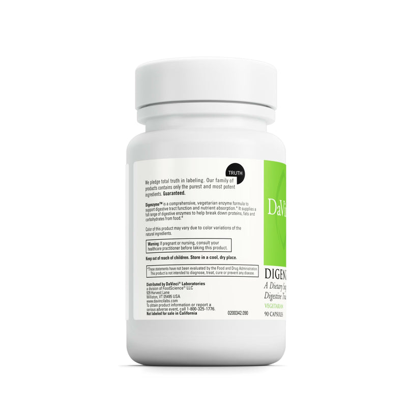 DAVINCI Laboratories – Digestive Enzymes Pro – A Dietary Supplement to Support Digestive Tract Health – Vegetarian Formula – 90 Capsules