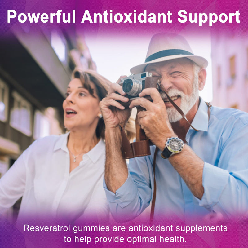 1500mg Resveratrol+NAD+ 600mg +Quercetin+Fisetin Gummies-Sugar Free,1 Pack | Resveratrol Supplement-NMN Synergy w/Grape Seed,Acai Berries Extracts for Antioxidant,Healthy Aging & longevity, Skin, Brain 60 Count (Pack of 1)