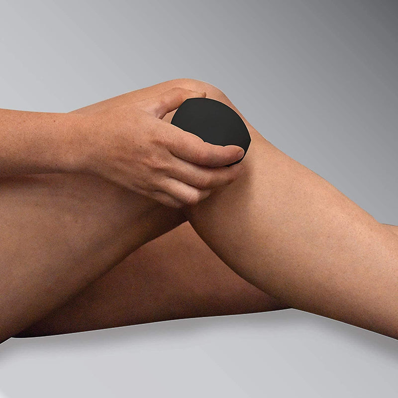 [Australia] - KT Health, Ice/Heat Therapeutic Massage Ball for Muscle Pain & Stress Relief, Black/Orange 