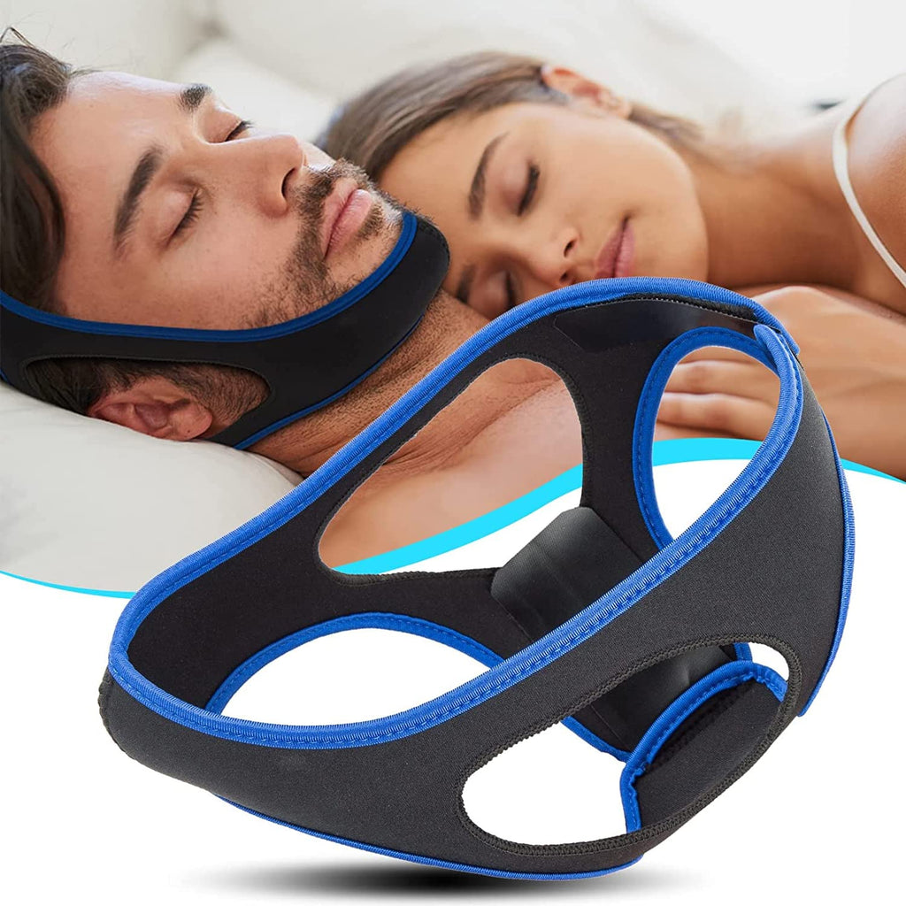 Anti Snore Chin Strap Devices, Chin Strap for Snoring, Comfortable Stop Snoring Solution for Sleep Chin Strap, Adjustable and Breathable Anti Snoring Devices, Suitable for Men and Women Universal Size AA1