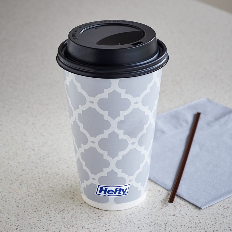 [Australia] - Hefty Paper Disposable Hot Cups with Lids, 16 Ounce, 20 Count 