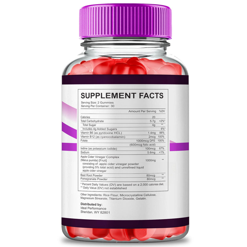 VitaRenew Advanced Gummies for Skin Health, VitaRenew Gummies for Skin Health - Maximum Strength, Keto+ ACV Gummys, All Natural Support Formula Keto+ACV, Vita Renew Gummy Reviews (1 Pack)