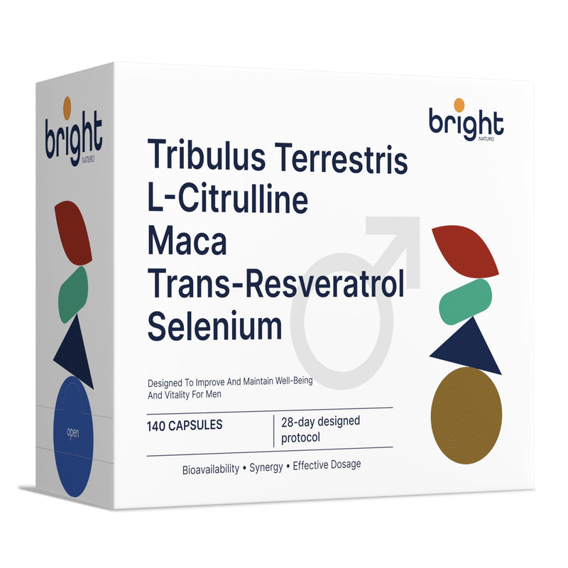 Tribulus Terrestris, Maca, L-Citrulline, Trans-Resveratrol, Selenium - SmartAbsorb™ | for Energy, Circulation & Immunity | 28 Daily sachets