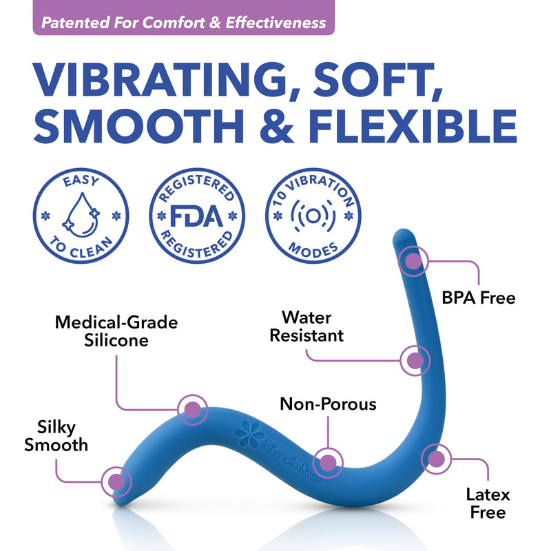 [Australia] - Intimate Rose Pelvic Wand for Pelvic Muscle Pain Relief - Pelvic Physical Therapy Vibration - Men & Women 