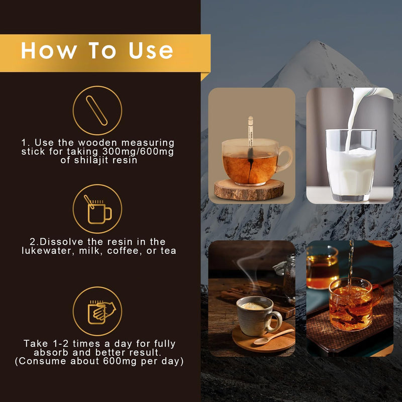 [Australia] - Shilajit Pure Himalayan Organic Shilajit Resin, 800mg Gold Grade Natural Shilajit for Men & Women, with 85+ Fulvic Acid & Trace Minerals, Energy Boost, Immune Support, 30 Grams 