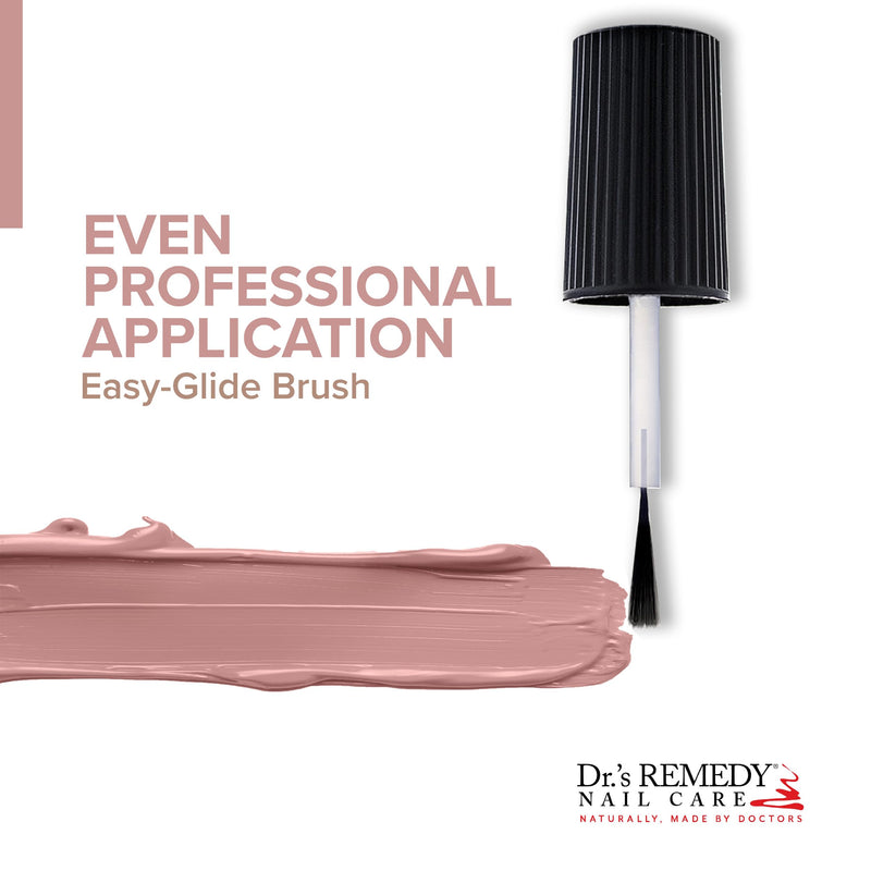 Dr’s Remedy Enriched Nail Polish: Non Toxic, All Natural, and Organic - Doctor Formulated: Strengthens, Restores, Heals, and Protects '24-Free' - RESILIENT Rose 0.5 Fl Oz (Pack of 1)