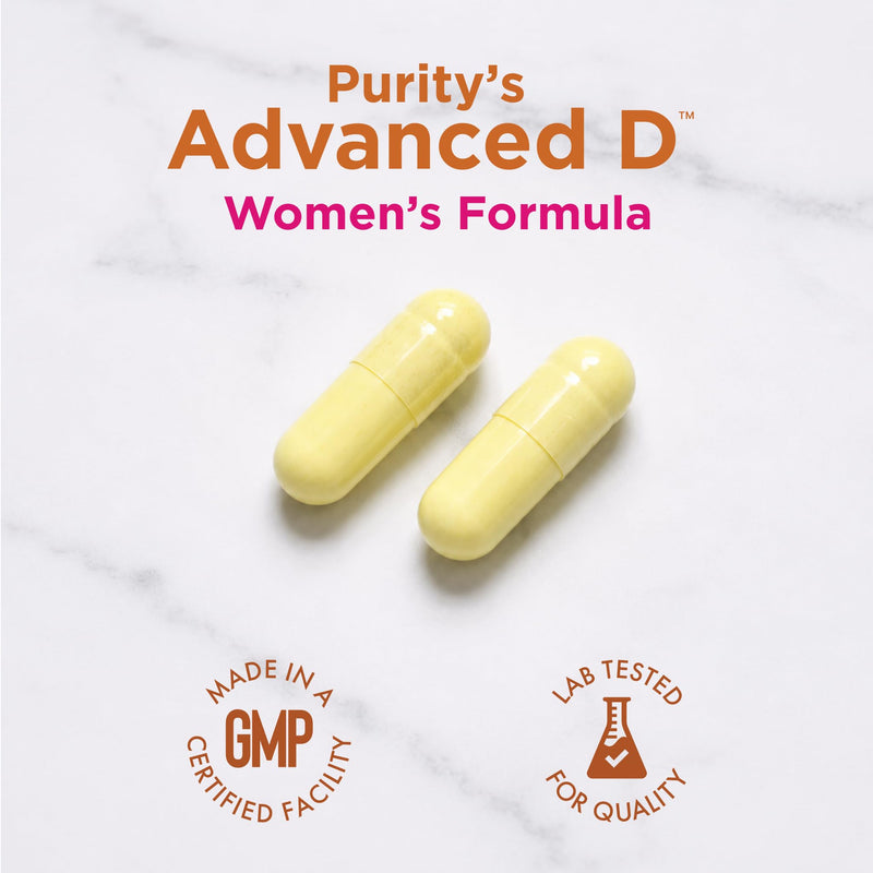 Purity Products Advanced Vitamin D Women's Formula with Lutein & Biotin | Supports Healthy Skin and Hair - 60 Vegetarian Capsules