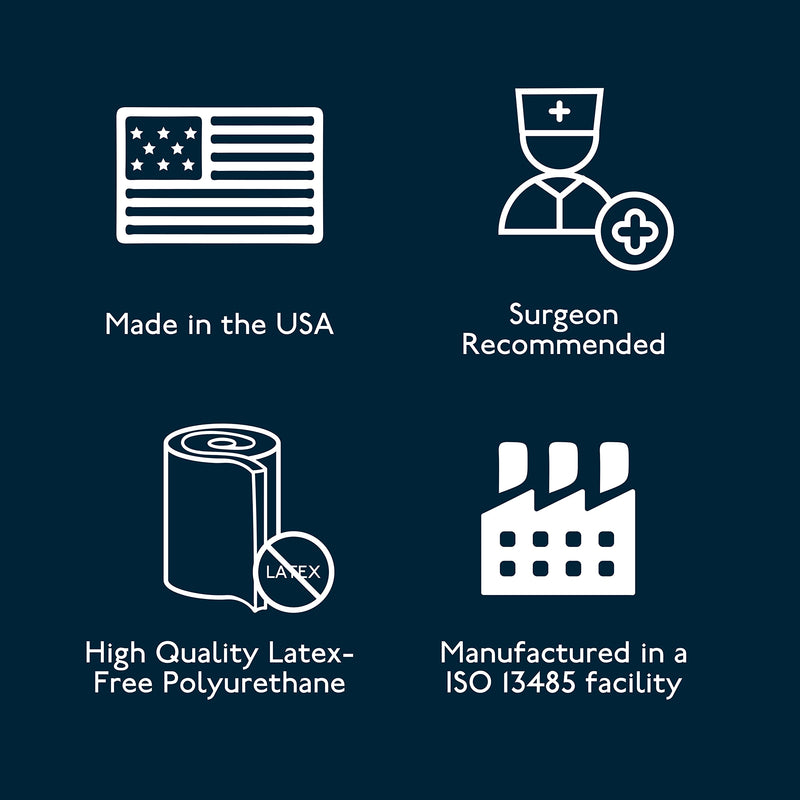 Envi Essentials Lipo Foam | Latex Free Polyurethane Sheets - 11" x 8" x 1/2" Thick | Made in The USA | Recovery Foam for Use After Liposuction, Tummy Tuck, C-Section and Breast Augmentation | 3 Pack 11" x 8" x 0.5"