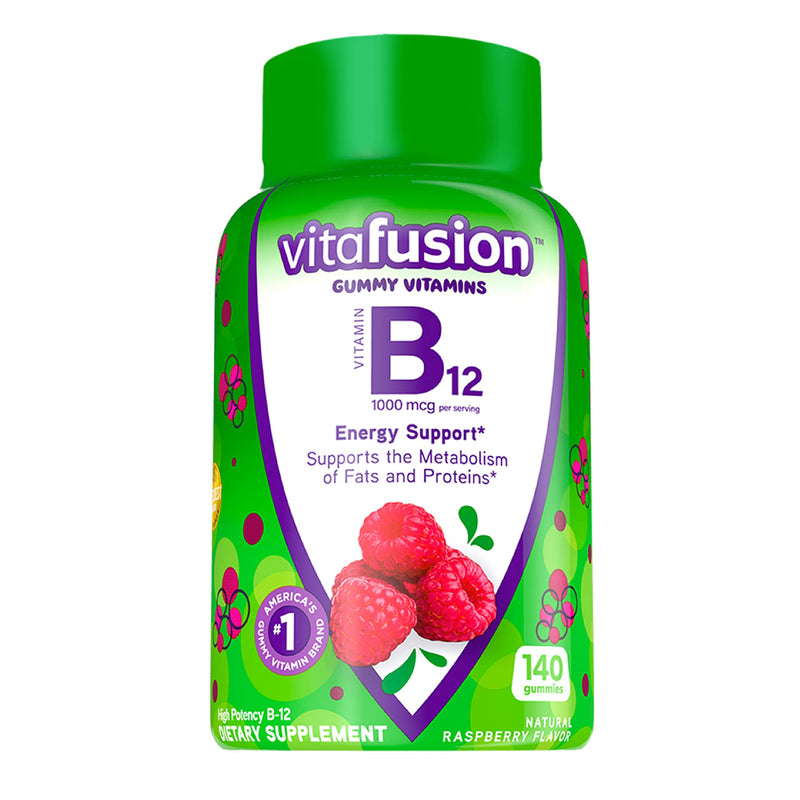 Vitafusion Vitamin B12 Gummy Vitamins, 140 Count & Extra Strength Vitamin B12 Gummy Vitamins, 90 Count Bundle