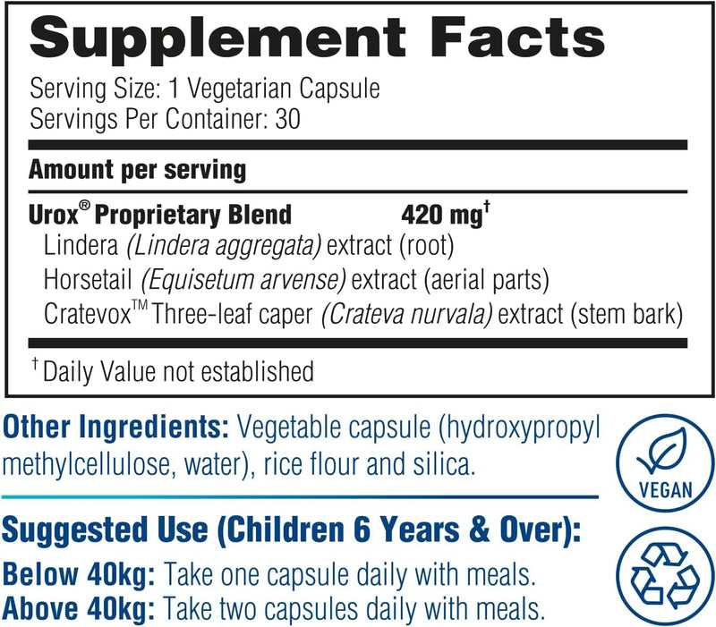[Australia] - Junior Natural Bladder Control - Nocturnal Enuresis or Bedwetting Supplements. Supports Bladder Control, Reduces Urinary Frequency, and Bladder Accidents for Kids, 30 Vegetarian Capsules (30) 