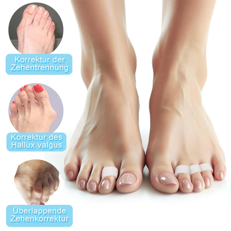 [Australia] - Scettar Silicone Hammer Toe Pads, 10 Pairs Hammer Toe Correction for Men/Women, Toe Protection Hammer Toe Pads for Pain Relief, Soft and Reusable Hammer Toe Correctors 