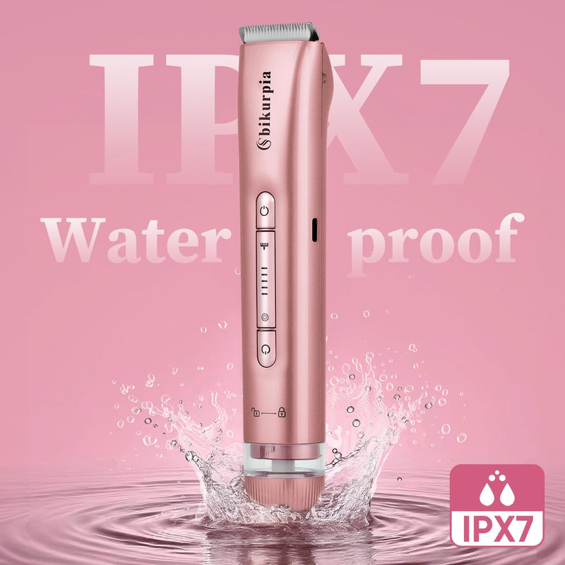 [Australia] - Bikini Trimmer for Women — 2-in-1 Replaceable Women's Facial Razor, Ceramic Blade,Intimate Area Hair Remover, Facial & Body Hair Remover 