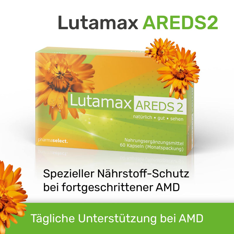 [Australia] - Lutamax AREDS 2 Capsules For AMD | 60 eye capsules nutrient protection for advanced AMD | Eye vitamin tablets for age-related eye problems with lutein vitamins and zeaxanthin AMD capsules 