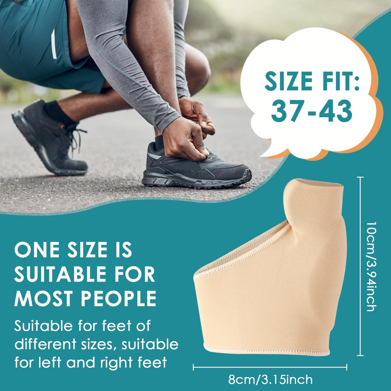 [Australia] - Hallux Valgus Socks, Hallux Valgus Correction, Hallux Valgus Socks with Gel Pad Protection, Hallux Valgus Toe Separator Correction, Hallux Valgus Correction Bandage for Men and Women (37-43 M, Skin) 