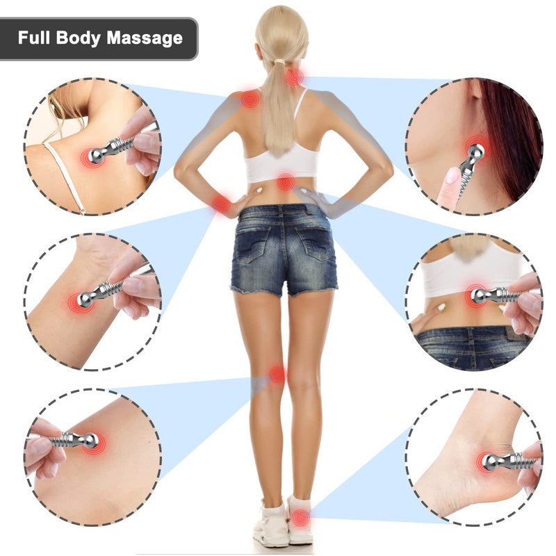 [Australia] - Acupuncture Pen - Stainless Steel Deep Tissue Acupressure Pen - Manual Acupuncture Pen for Full Body Meridian Pain Relief and Face Massage 