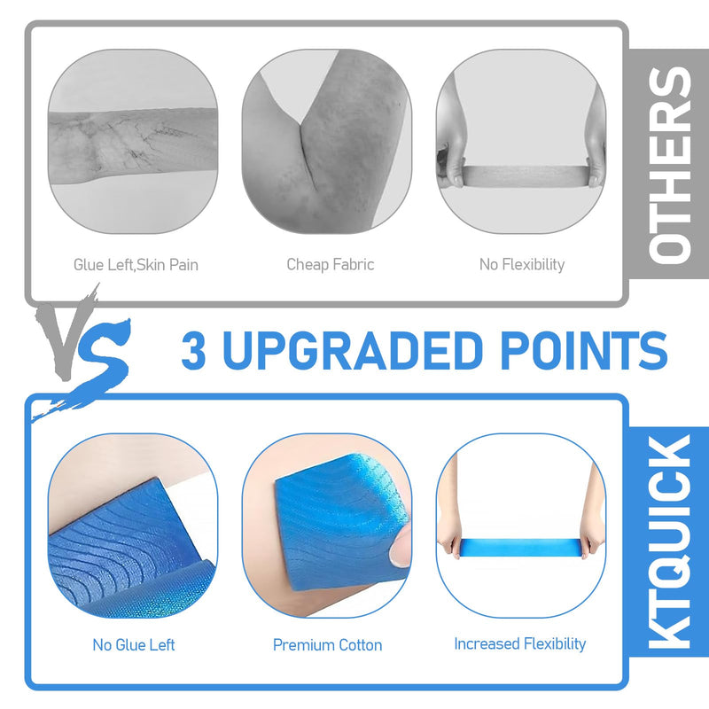 [Australia] - Pack of 8 knee tapes, kinesio tapes, pre-cut, knee tape, knee tape, sports knee tape, skin-friendly, waterproof for joints, support and muscle pain relief (multi-coloured). 