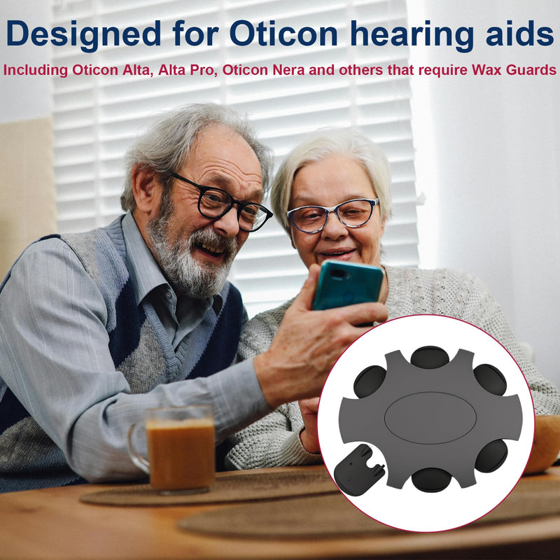 24 Pcs Wax Guard Filters for Oticon ProWax Minifit Hearing Aid Supplies Replacement Accessories Clear Cleaning kit (4 Packs/ 24 Pcs)