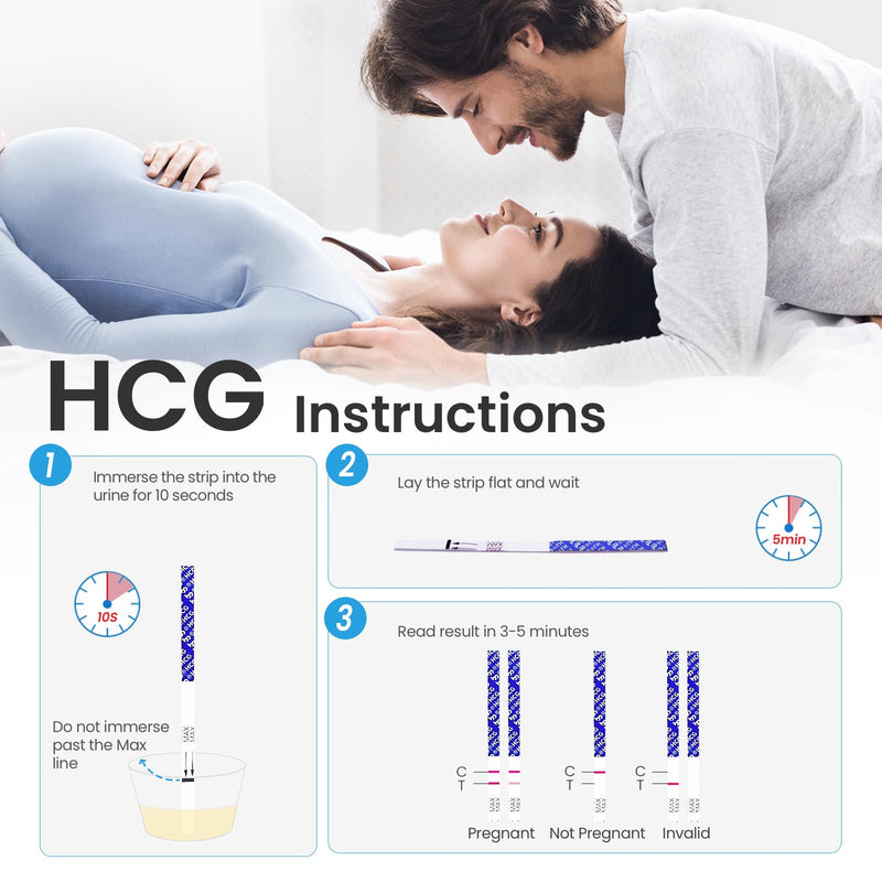 [Australia] - Femometer Home LH & HCG Test Strip Kit 50 Ovulation & 20 Pregnancy Test Strips Over 99% Accurate & Easy to Use middle 
