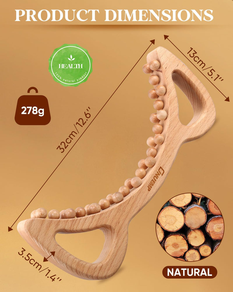 [Australia] - ONUEMP Wood Therapy Massage Tools, Cellulite Massager Body Slim Brush, Maderoterapia Kit Colombiana for Lymphatic Drainage, Body Sculpting, Myofascial Release, Deep Tissue 