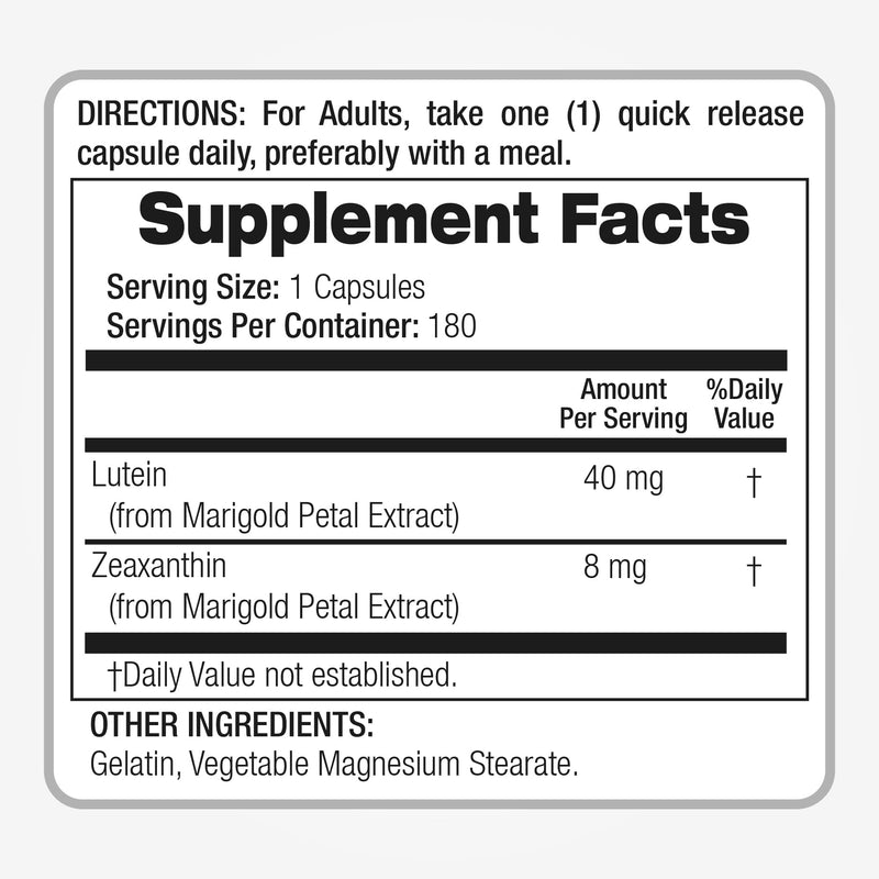 [Australia] - FITO MEDIC'S Lab | lutein |180 Capsules |40 mg| lutein 40mg | lutein and zeaxanthin supplements | concentrate extract | lutein 40 mg | lutein and zeaxanthin | zeaxanthin | Ultra high Absorption. 