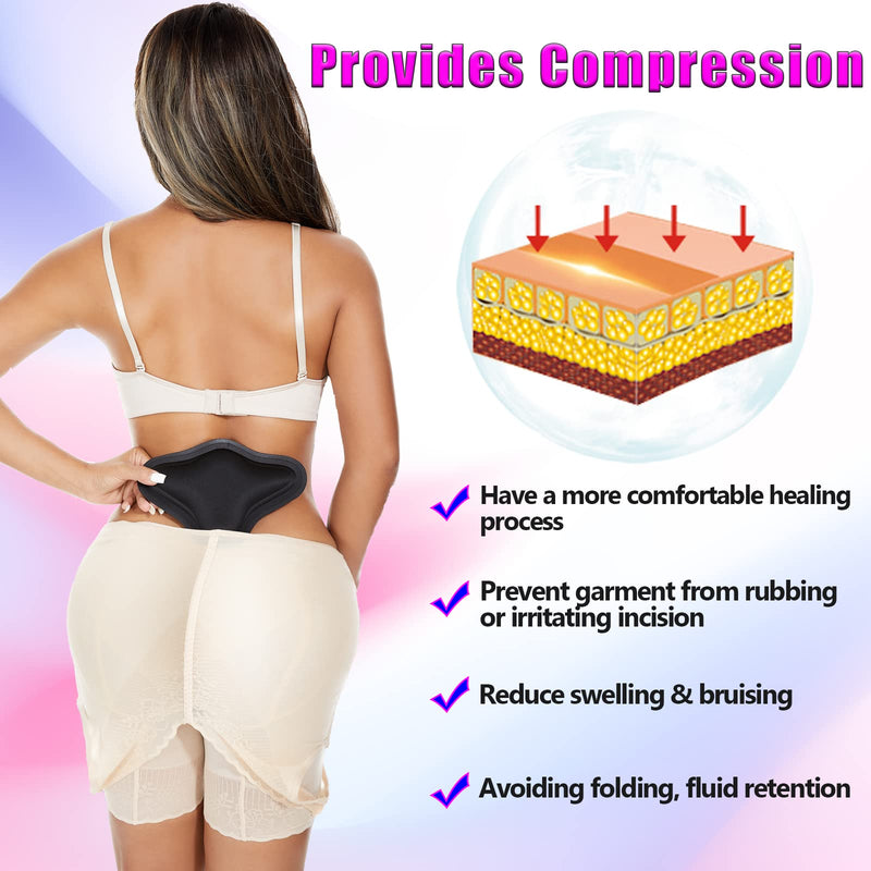 [Australia] - Lipo Foam Back Board, BBL Lumbar Molder, Lipo Board Post Surgery, BBL Post Surgery Supplies, Back Compression Lipo Foam Board, Tabla Moldeadora for BBL & Liposuction Post Surgery Recovery(Black) Triangle 