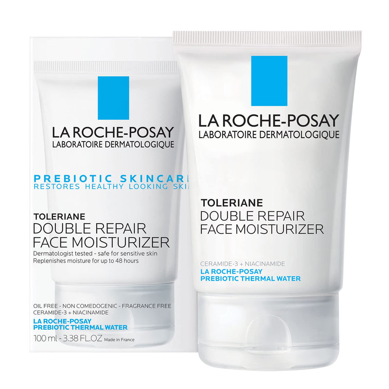 La Roche-Posay Toleriane Double Repair Face Moisturizer | Daily Moisturizer Face Cream with Ceramide and Niacinamide for All Skin Types | Oil Free | Fragrance Free 3.38 Fl Oz (Pack of 1)