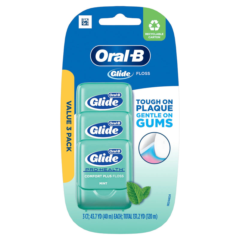 Oral-B Glide Pro-Health Comfort Plus Dental Floss, Mint 394 Foot (Pack of 1)