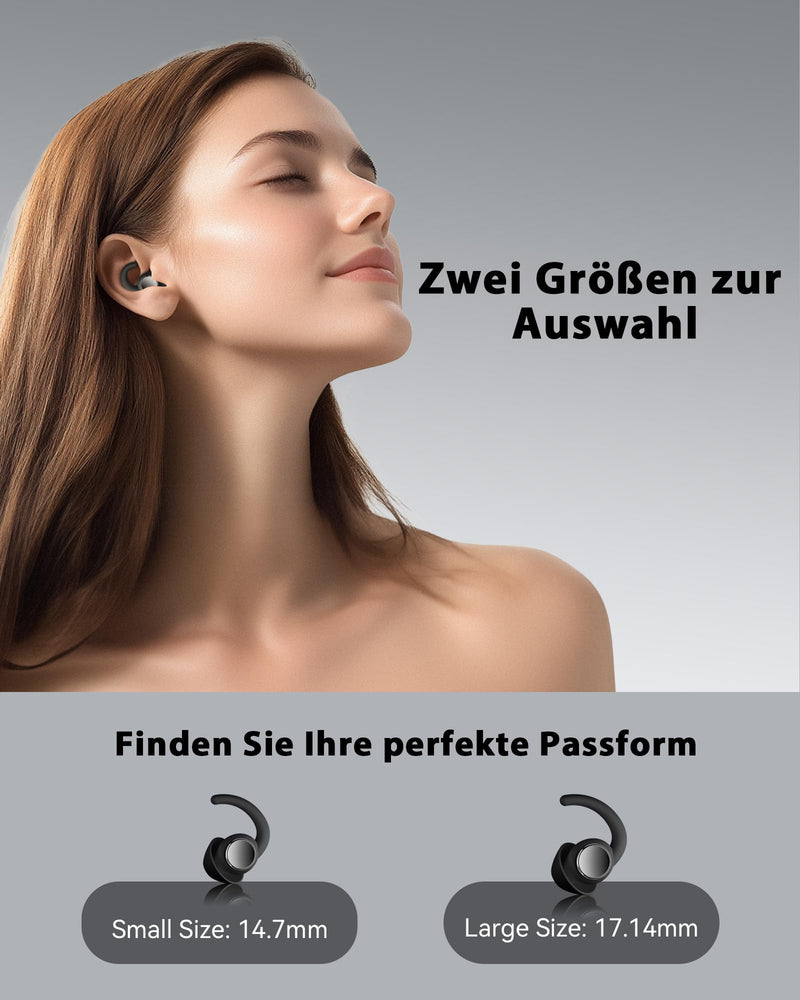 [Australia] - LIMEHO Concert Earplugs, 30dB Hi-Fi, Silicone Earplugs for Sleeping, Festivals, Motorcycling, Travel and Concentration (Black) Black 