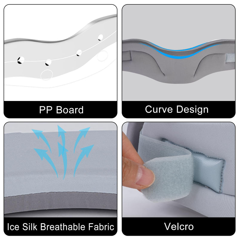 [Australia] - Neck Brace for Neck Pain and Support, Cervical Collar - Relieves Pain & Spine Pressure, Neck Support Brace Wraps Keep Vertebrae Stable and Aligned (Midium) Medium 